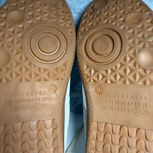 Maisen Margiela Classic White and Tan women's low top Sneakers size 40 - Picture 8 of 9